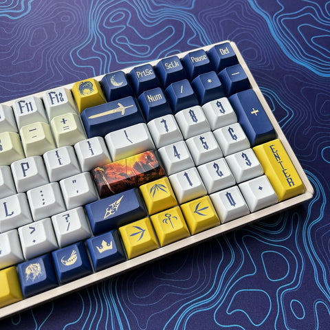 King of Knights Keycap Set, Anime Theme, PBT, Cherry MX Stem, Dye-Sub Legends