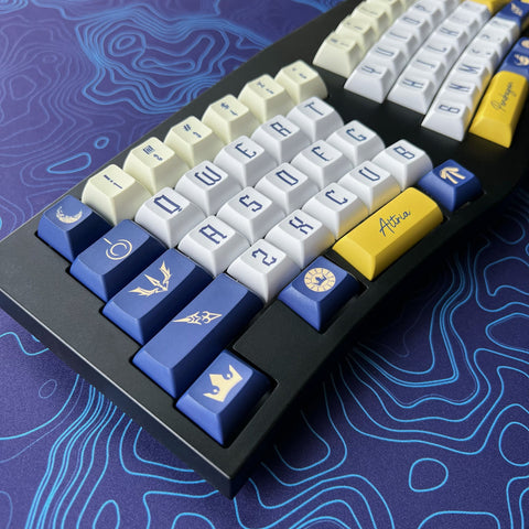 King of Knights Keycap Set, Anime Theme, PBT, Cherry MX Stem, Dye-Sub Legends