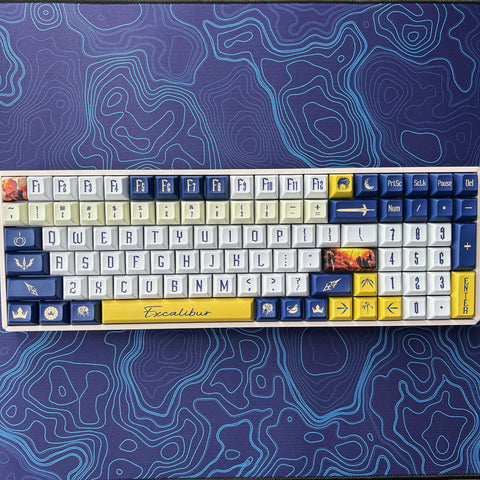 King of Knights Keycap Set, Anime Theme, PBT, Cherry MX Stem, Dye-Sub Legends