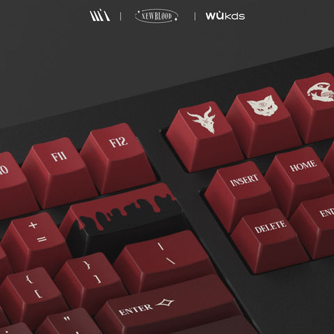 New Blood Keycaps | Cherry Profile Keycaps Set | PBT Material | Keycaps For MX Switch | GMK Clone Artisan Keycap Set