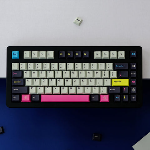 GMK Prepress Keycaps | Cherry Profile Keycaps Set | PBT Material | Keycaps For MX Switch | GMk Clone Artisan Keycap Set