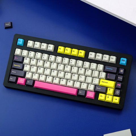 GMK Prepress Keycaps | Cherry Profile Keycaps Set | PBT Material | Keycaps For MX Switch | GMk Clone Artisan Keycap Set