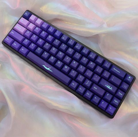 GMK Northern Lights Keycaps | KCA Profile Keycaps Set | PBt Material | Keycaps For MX Switch | GMk Clone Artisan Keycap Set