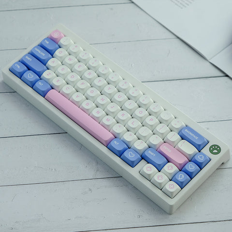 Milk Bubble Keycaps | MA Profile Keycaps Set | PBT Material | Keycaps For MX Switch | GMk Clone Artisan Keycap Set