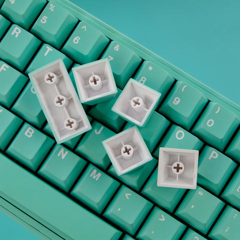 GMK Finer Things Keycaps | Tiffany Cherry Profile Keycaps Set | PBT Material | Keycaps For MX Switch | GMk Clone Artisan Keycap Set