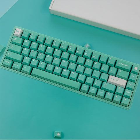GMK Finer Things Keycaps | Tiffany Cherry Profile Keycaps Set | PBT Material | Keycaps For MX Switch | GMk Clone Artisan Keycap Set