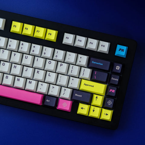 GMK Prepress Keycaps | Cherry Profile Keycaps Set | PBT Material | Keycaps For MX Switch | GMk Clone Artisan Keycap Set