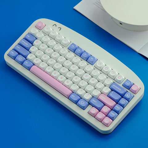 Milk Bubble Keycaps | MA Profile Keycaps Set | PBT Material | Keycaps For MX Switch | GMk Clone Artisan Keycap Set