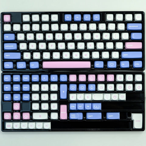 Milk Bubble Keycaps | MA Profile Keycaps Set | PBT Material | Keycaps For MX Switch | GMk Clone Artisan Keycap Set