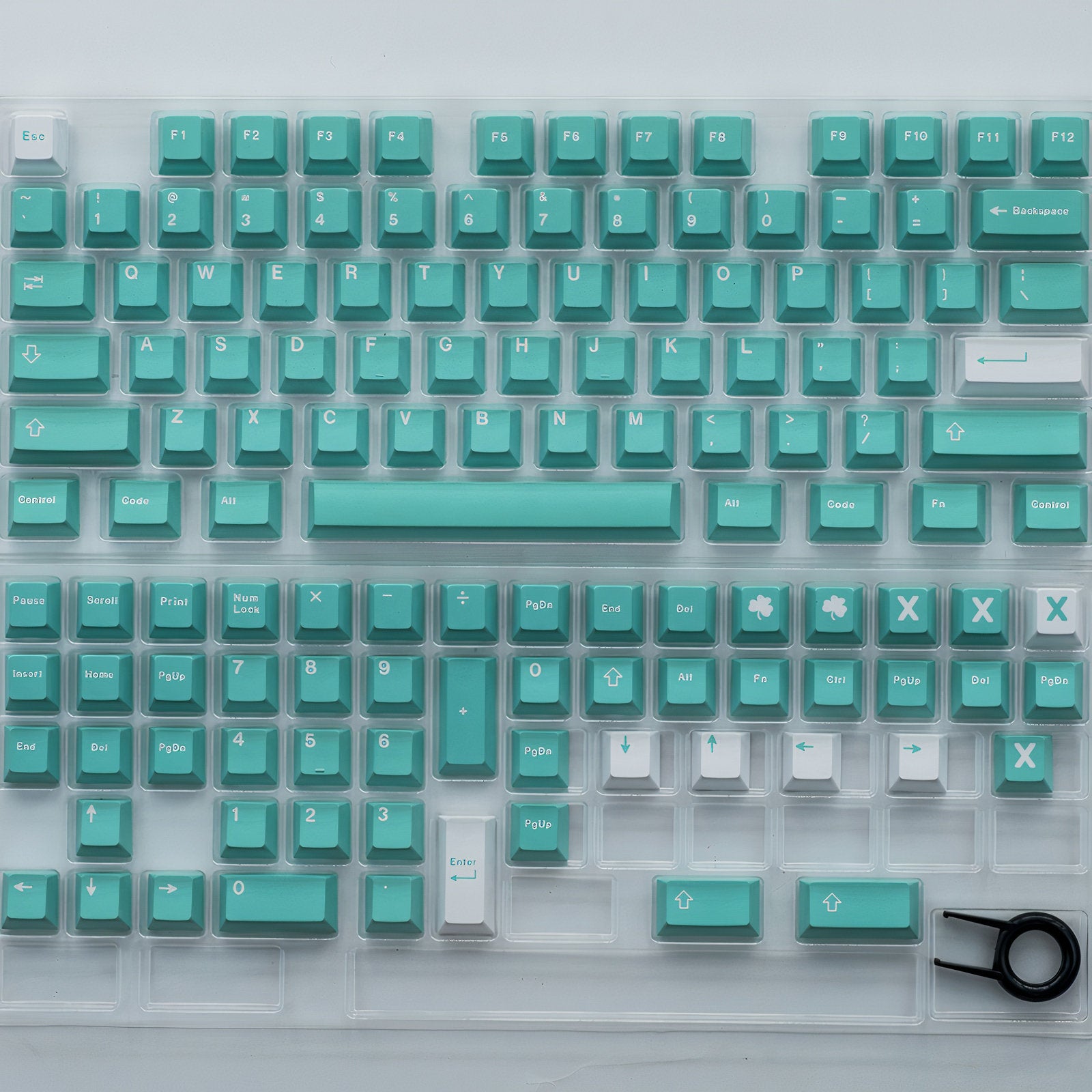 GMK Finer Things Keycaps | Tiffany Cherry Profile Keycaps Set | PBT Material | Keycaps For MX Switch | GMk Clone Artisan Keycap Set