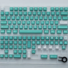 GMK Finer Things Keycaps | Tiffany Cherry Profile Keycaps Set | PBT Material | Keycaps For MX Switch | GMk Clone Artisan Keycap Set