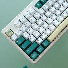 GMK British Racing Green Keycaps | Cherry Profile Keycaps Set | PBT Material | Keycaps For MX Switch | GMk Clone Artisan Keycap Set