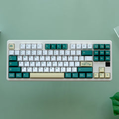 GMK British Racing Green Keycaps | Cherry Profile Keycaps Set | PBT Material | Keycaps For MX Switch | GMk Clone Artisan Keycap Set