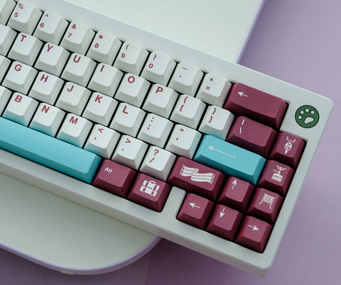 GMK Yuru Keycaps | Cherry Profile Keycaps Set | PBT Material | Keycaps For MX Switch | GMk Clone Artisan Keycap Set