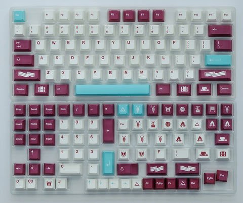 GMK Yuru Keycaps | Cherry Profile Keycaps Set | PBT Material | Keycaps For MX Switch | GMk Clone Artisan Keycap Set