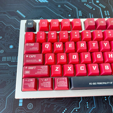 Zaku Tsu Keycap Set, Color Options, Cherry Profile, PBT, Cherry MX Stem, Dye-Sub Legends