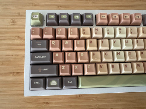 Matcha Green Tea Dessert Theme Custom Keycap Set for Mechanical Keyboard | 140 keys | KCA Profile | MX Switch Type | PBT Material