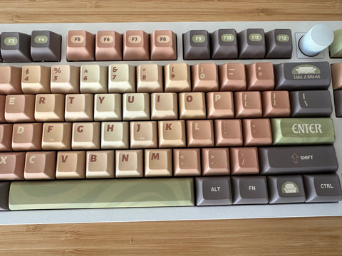 Matcha Green Tea Dessert Theme Custom Keycap Set for Mechanical Keyboard | 140 keys | KCA Profile | MX Switch Type | PBT Material