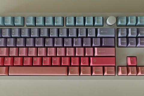 Aurora Sunset Gradient Keycap Set for Mechanical Keyboard | 128 keys | Cherry Profile | MX Switch Type | PBT Material | Baby Pastel Color