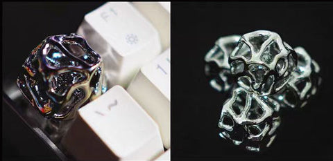 Cell Lattice Handmade Artisan Keycap for Cherry MX Mechanical Gaming Keyboards, Personalized Gift, Aluminum Alloy