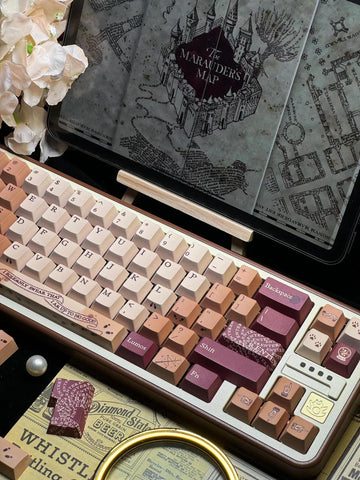 Mischief Managed Keycap Set, 143 Keys PBT Profile Cherry For Mechanical Keyboard, Personalized Gift