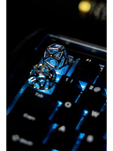 Cell Lattice Handmade Artisan Keycap for Cherry MX Mechanical Gaming Keyboards, Personalized Gift, Aluminum Alloy