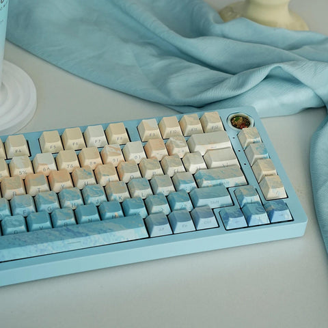 Water Line Keycaps | Cherry Profile Keycap Set | PBT Material | Keycaps For MX Switch | GMk Clone Artisan Keycap Set