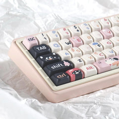 Cat And Dog Keycaps | FOA or MDA Profile Keycap Set | pbt Material | Keycaps For MX Switch | GMk Clone Artisan Keycap Set