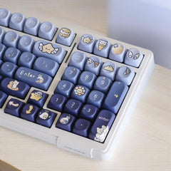 Bear Star Keycaps | SOA Profile Keycap Set | PBT Material | Keycaps For MX Switch | GMk Clone Artisan Keycap Set