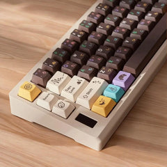 Donut Keycaps | Five-Sided Sublimation Cherry Profile Keycap Set | PBT Material | Keycaps For MX Switch | GMk Clone Artisan Keycap Set