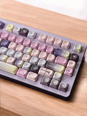 Moodie Keycaps | SOA Profile Keycap Set | PBT Material Five Sided Thermal Sublimation | Keycaps For MX Switch | GMk Clone Artisan Keycap Set