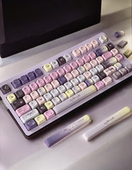 Moodie Keycaps | SOA Profile Keycap Set | PBT Material Five Sided Thermal Sublimation | Keycaps For MX Switch | GMk Clone Artisan Keycap Set
