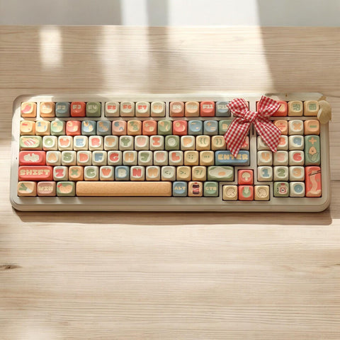Instant Noodle Keycaps | MOA Profile Keycap Set | PBT Material | Keycaps For MX Switch | Keycaps GMk Clone Artisan Keycap Set