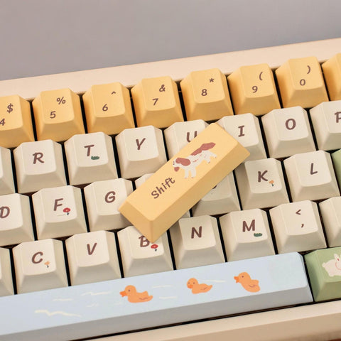 Spring Ranch Keycaps | Cherry Profile Keycap Set | PBT Material | Keycaps For MX Switch | GMk Clone Artisan Keycap Set