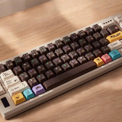 Donut Keycaps | Five-Sided Sublimation Cherry Profile Keycap Set | PBT Material | Keycaps For MX Switch | GMk Clone Artisan Keycap Set