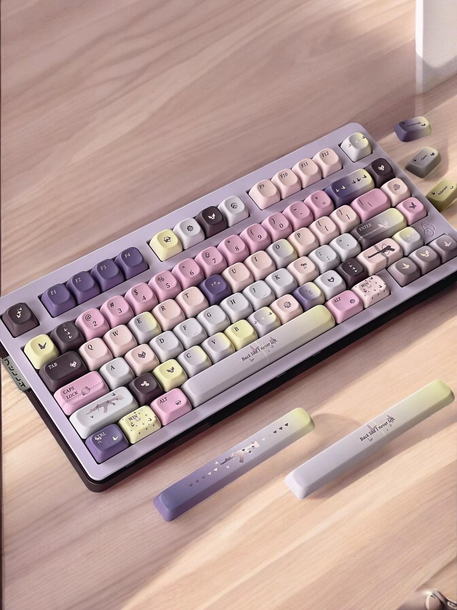 Moodie Keycaps | SOA Profile Keycap Set | PBT Material Five Sided Thermal Sublimation | Keycaps For MX Switch | GMk Clone Artisan Keycap Set