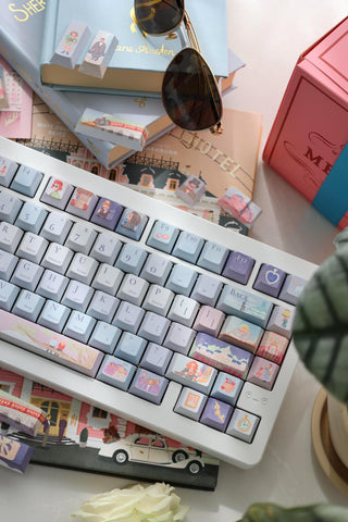 Movie Verse Keycap Set, 144 Keys, PBT, Profile Cherry, Profile MOA, Mechanical Keyboard, Personalized Gift