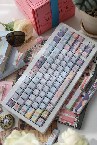 Movie Verse Keycap Set, 144 Keys, PBT, Profile Cherry, Profile MOA, Mechanical Keyboard, Personalized Gift