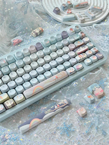 Movie Verse Keycap Set, 144 Keys, PBT, Profile Cherry, Profile MOA, Mechanical Keyboard, Personalized Gift