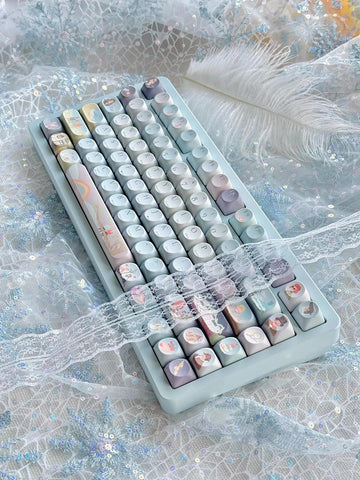 Movie Verse Keycap Set, 144 Keys, PBT, Profile Cherry, Profile MOA, Mechanical Keyboard, Personalized Gift