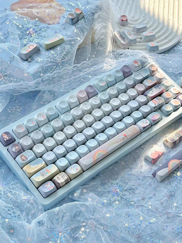 Movie Verse Keycap Set, 144 Keys, PBT, Profile Cherry, Profile MOA, Mechanical Keyboard, Personalized Gift