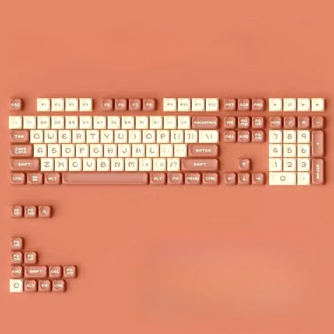 CUTE BEAR Keycaps | Custom Keycaps Set | Artisan Keycaps Pbt | OEM Profile Keycaps | Cherry Mx Switches | 122 Keys Gaming Keyboard