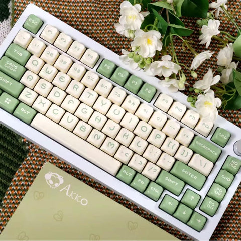 CUTE BEAR Keycaps | Custom Keycaps Set | Artisan Keycaps Pbt | OEM Profile Keycaps | Cherry Mx Switches | 122 Keys Gaming Keyboard