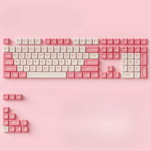 CUTE BEAR Keycaps | Custom Keycaps Set | Artisan Keycaps Pbt | OEM Profile Keycaps | Cherry Mx Switches | 122 Keys Gaming Keyboard