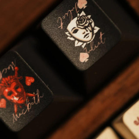 Shakespeare's Ace Concept Keycap Set, Great Literary Figures Series, Cherry Profile, PBT, Keycap Thickness 1.6 mm, 152 Keycaps