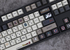 Cool Anime Inspired Japanese PBT Keycap Set for Mechanical Keyboard, PBT Material, DyeSub Process, Cherry Profile, Mx(+)Switches, 126/137pcs