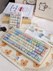 Cute Crayon Shin-chan Theme Keycap Set for Mechanical Keyboard, Kawaii Keycaps, Anime Keycap Set, PBT Dye-Sub, Mx(+)Switches, 149pcs