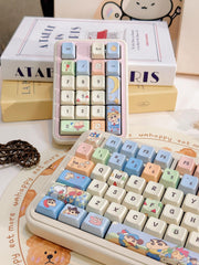 Cute Crayon Shin-chan Theme Keycap Set for Mechanical Keyboard, Kawaii Keycaps, Anime Keycap Set, PBT Dye-Sub, Mx(+)Switches, 149pcs