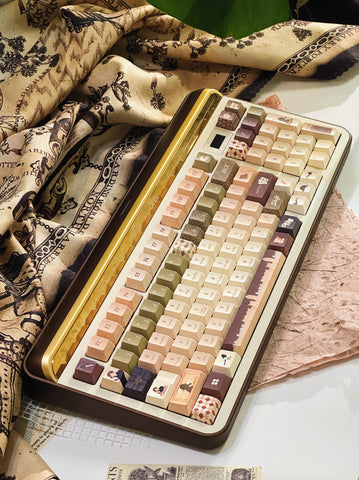 Cool Sherlock Holmes Theme Keycap Set for Mechanical Keyboard, Detective Keycaps, Artisan Keycaps, PBT Dye-Sub, PC Gamer Gifts