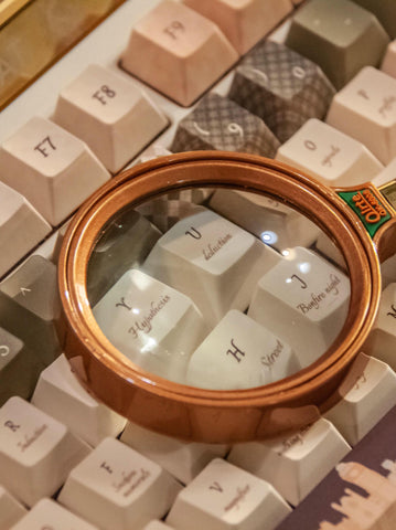 Cool Sherlock Holmes Theme Keycap Set for Mechanical Keyboard, Detective Keycaps, Artisan Keycaps, PBT Dye-Sub, PC Gamer Gifts